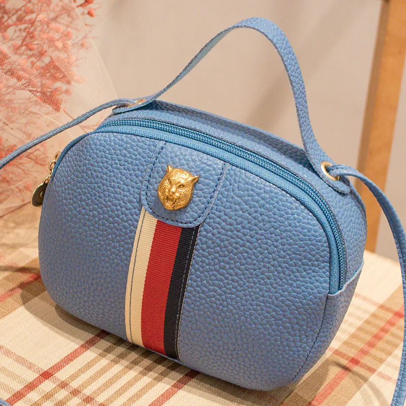

Women's Embossed Leather Korean-style New Products Change Packet 2019 Spring And Summer Crossbody/shoulder Bag Circle Mobile Pho