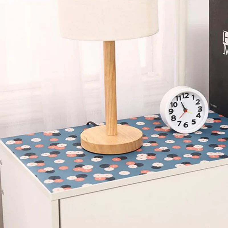 45*200CM Multi-Purpose Dust Pad Oxford Cloth Can Cut Moisture-Proof Non-Slip Cabinet Mat Shoes Countertop Drawer Liner Home