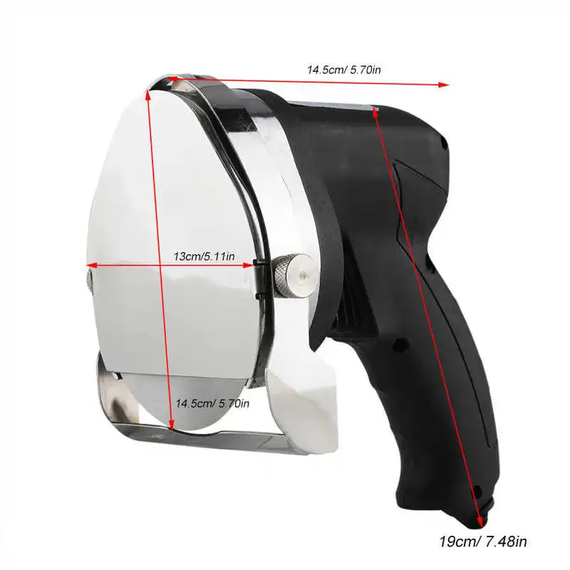 Rebanador eléctrico de Kebab de 80W, máquina de rodajas para cortar carne asada de mano, cuchilla de rueda para Kebab comercial, cortador de disco de carne