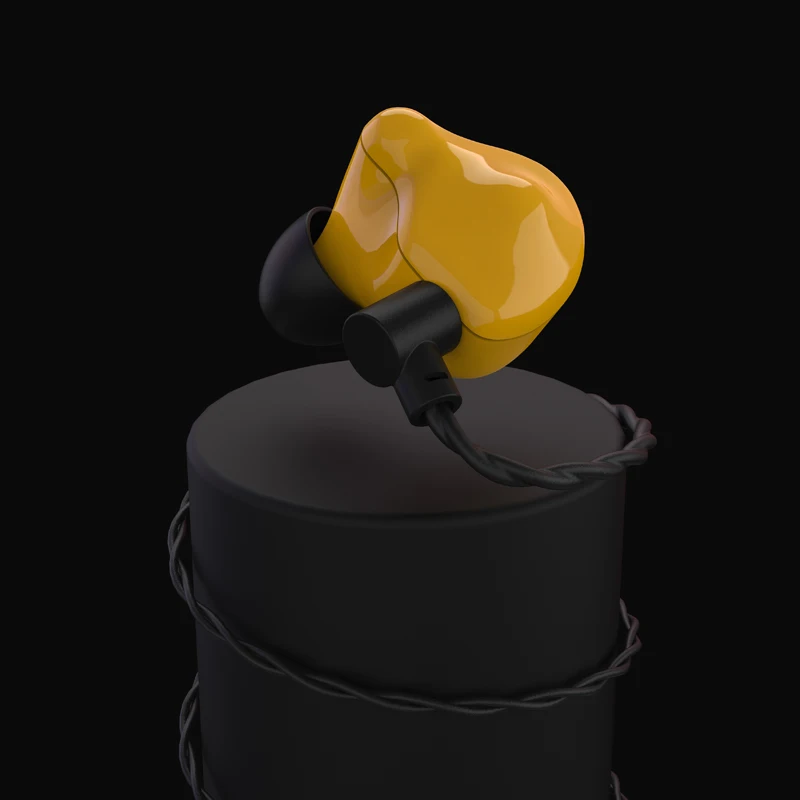 VSONIC VS3 Айсберг Динамический драйвер HiFi аудио в ухо монитор наушники с 2 Pin 0,78 мм съемный кабель - Цвет: VS3 Yellow