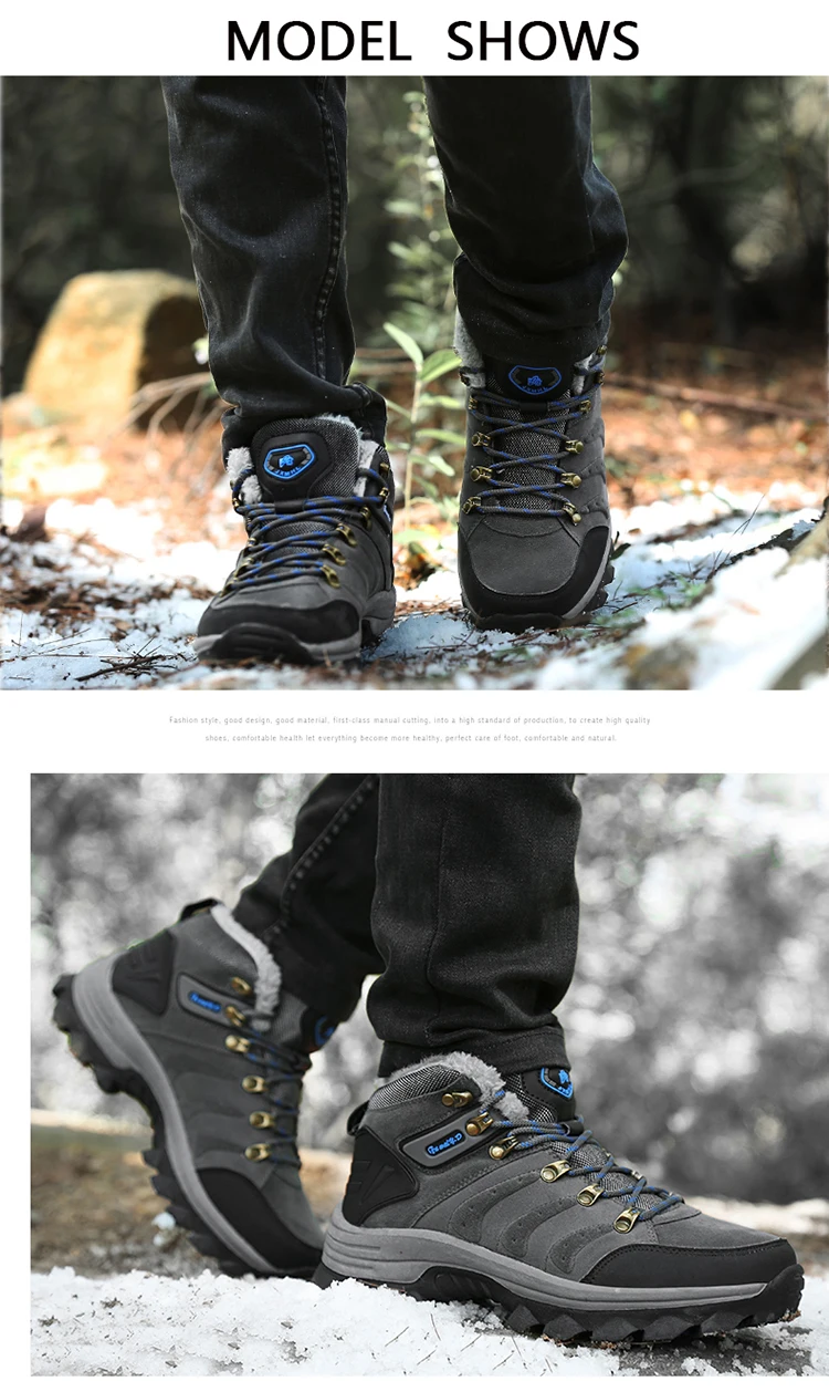 LINGGE/мужские зимние ботинки; мужские Ботильоны; качественные замшевые кожаные зимние ботинки; мужские теплые меховые плюшевые уличные прогулочные ботинки размера плюс 47