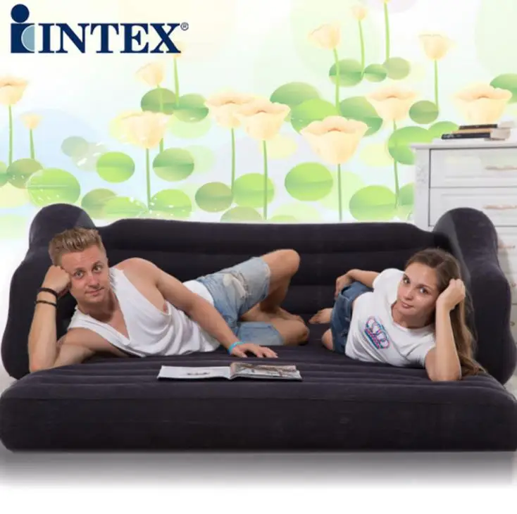 Надувной диван кровать Intex для 2 человек использования в помещении и на