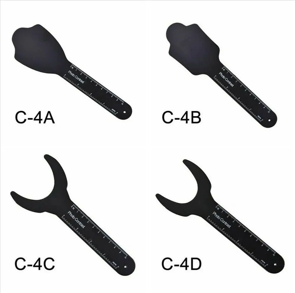 

1Set(4Pcs) Dental Photo Contrast Set Black Background Board Palatal Photography Contraster