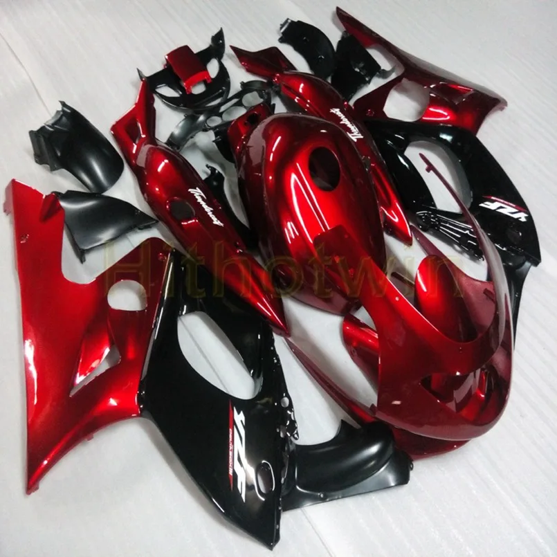 Капот мотоцикла на заказ для YZF600R Thunderent 1997-2007 моторные Обтекатели литьевой формы Черный Белый - Цвет: C