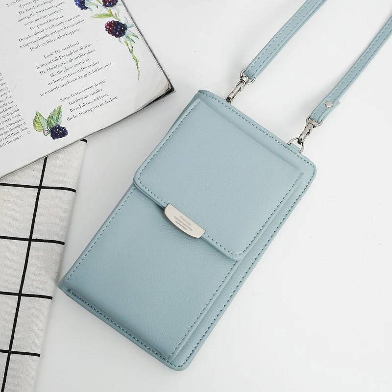 

New Style All In One Design Crossbody Phone Wallet Case Multi Function Shoulder Bag