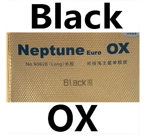 BLACK OX GALAXY YINHE Neptune евро Резина без губки OX topsheet/Резина с губкой - Цвет: BLACK OX