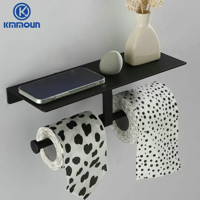 Black paper holder