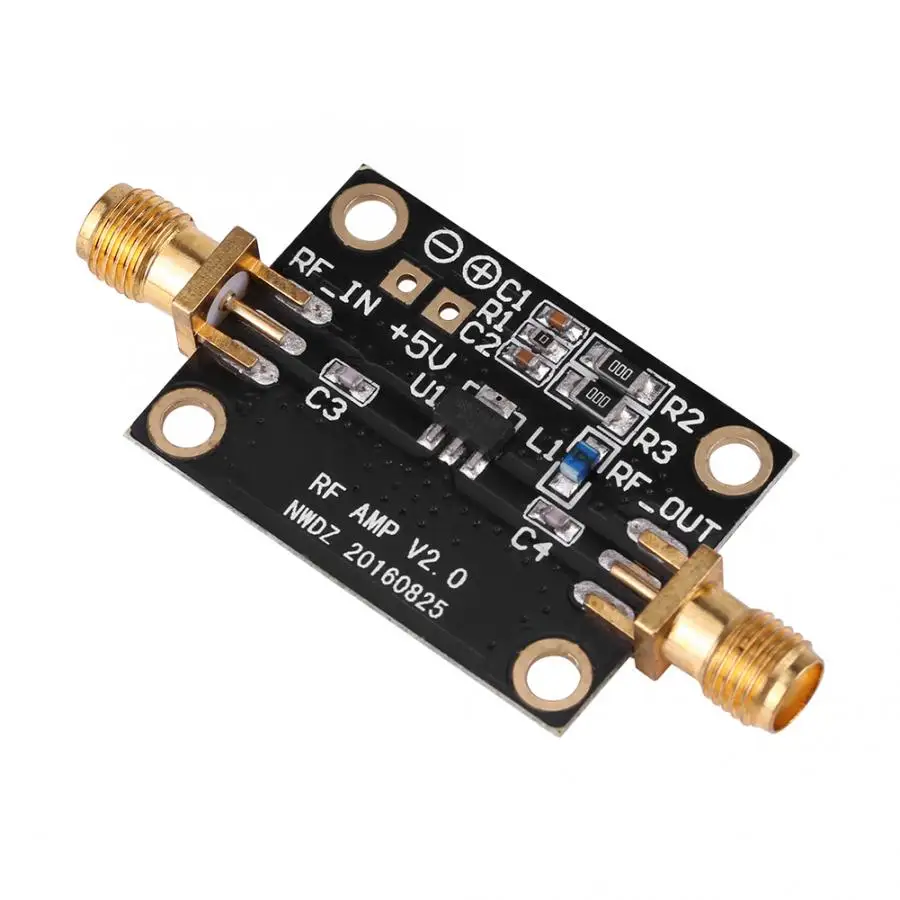 

Wideband Power Amplifier 0.01-4GHZ 21DB for HAM Radio RTL SDR LNA Low Noise Amplifier Module Professinal AMP Module