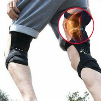 

1 Pair High Quality Joint Support Knee Pads Spring Force Breathable Non-slip Power Lift Joint Support Knee Pads