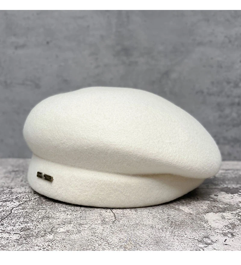 Waliicorners Elegant Beret Bonnet Enfant Bone Cape Church Hats 100% Wool Felt Fedora Hat 10 H0eabf30aa5df45f68c8a381a857a9cbfI