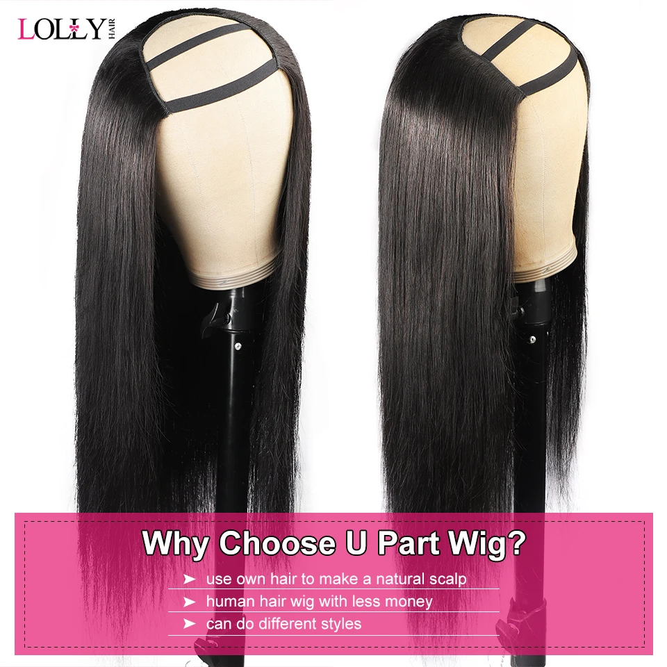 U Part Human Brazilian Wigs | U Part Hair Natural Wigs | U Part Hair 250  Density - 250 - Aliexpress