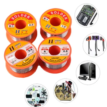 

Welding 0.5mm 0.6mm 0.8mm 1.0mm Reel Tin Lead Tin Wire No-Clean Solder Solder Core Rosin 1Roll