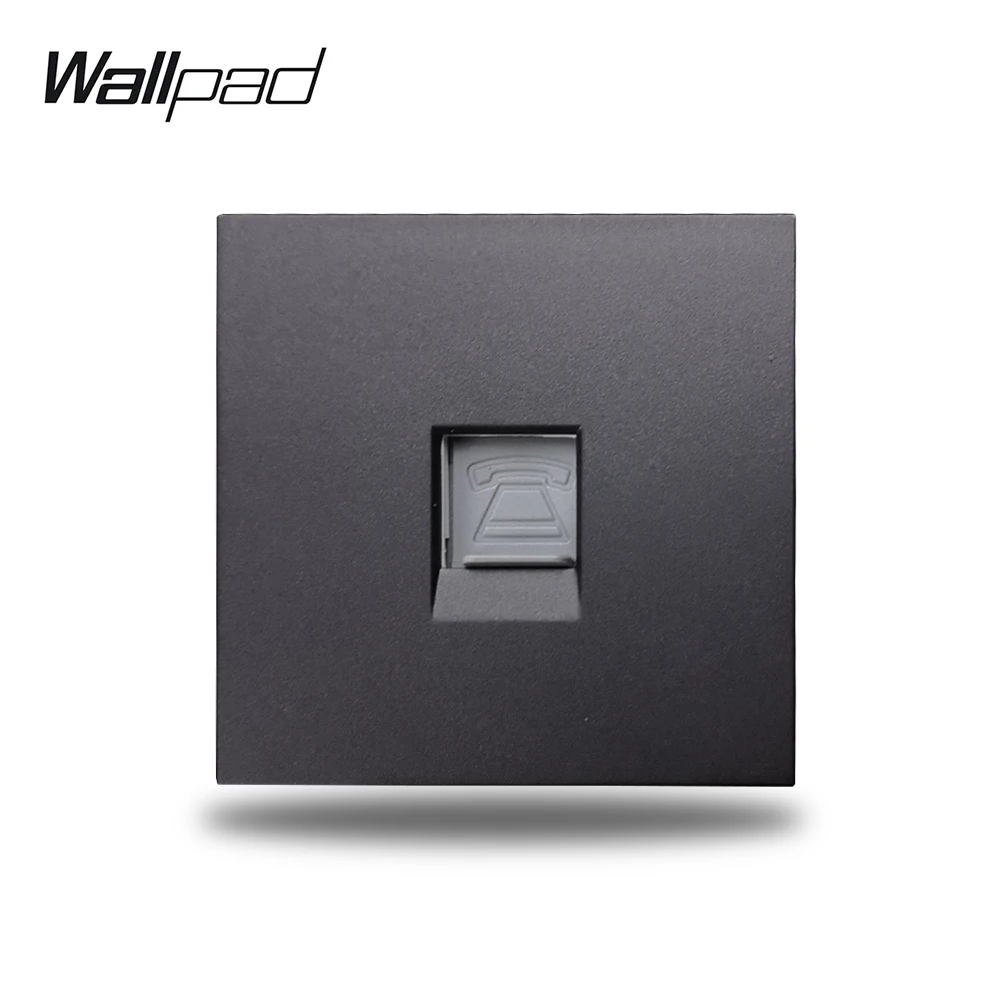 Настенная розетка Wallpad S6 черная белая для телефона RJ11 модульная DIY свободная