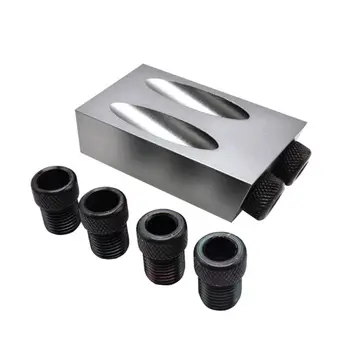 

31pcs/set 31pcs/set Woodworking Pocket Hole Jig 6/8/10mm Oblique Hole Locator Positioner Drilling Bits Jig Clamp Woodworking