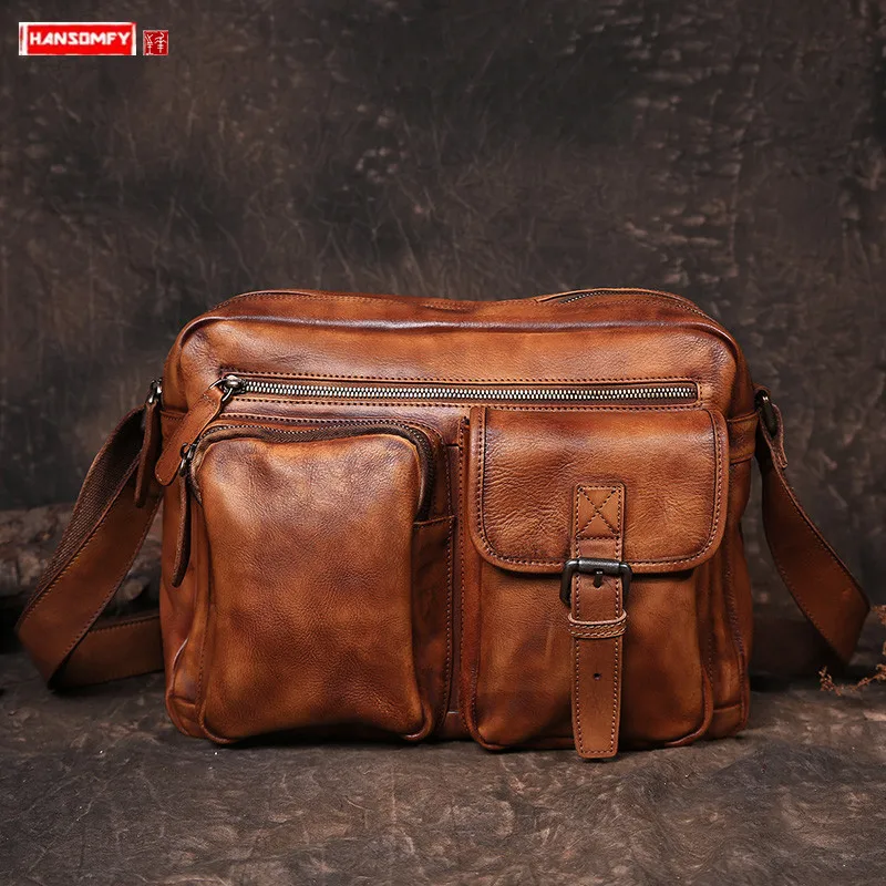 multi compartment messenger bag