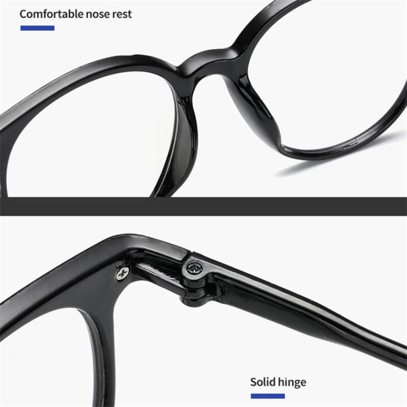 Transparent Tea Vintage Women Short-sight Eyeglasses KY959 Big Frame Oval Prescription Spectacles Diopter 0 -50 -100 To -600 5