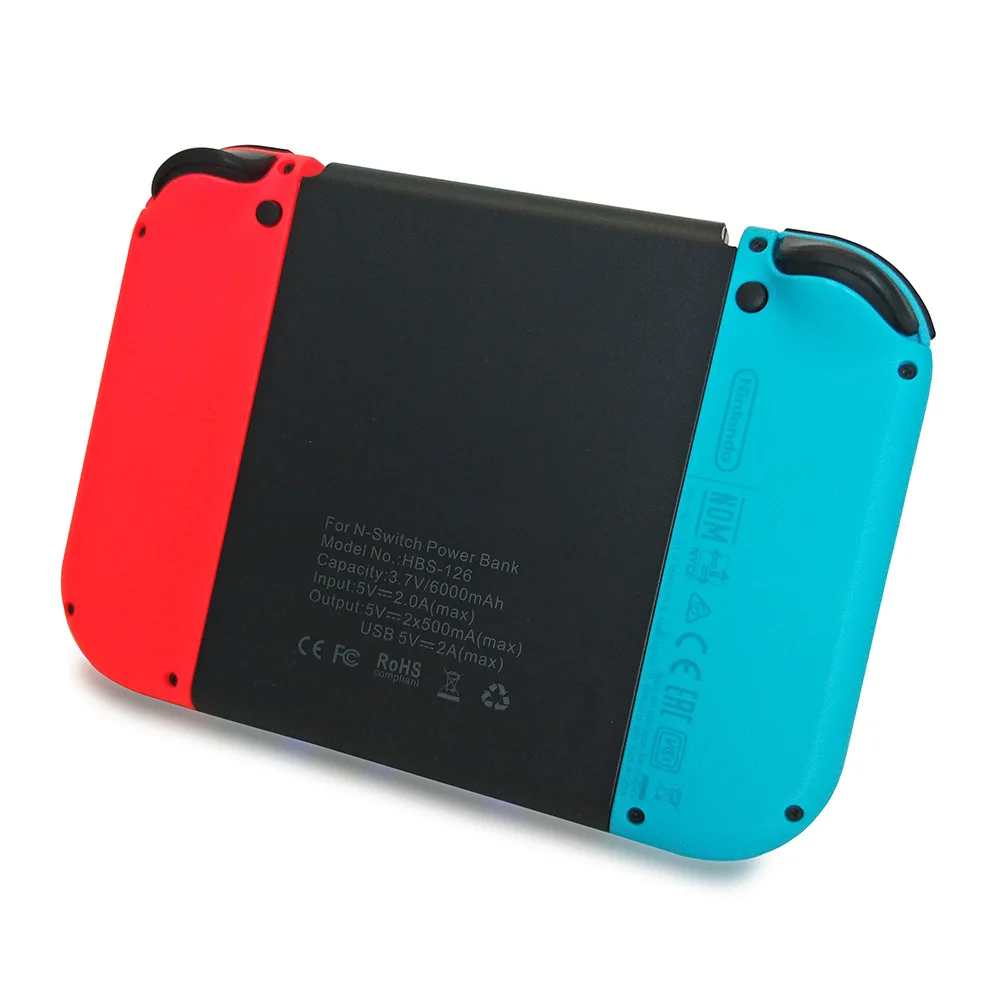 

6000mAh Battery Charger Case Power Bank For Nintendo Switch Controller With LED Indicator External Battery For iPhone Android