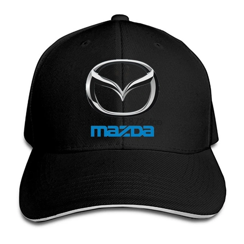 Бейсболка с принтом логотипа Mazda, модная Бейсболка унисекс для гольфа, летняя бейсболка с сеточкой и регулируемым ремешком, Кепка