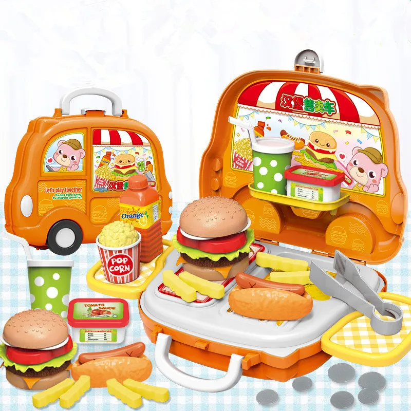 

New Children's Kitchen Utensils Role Playing Ice Cream Car Makeup Toys Exercise Hands-on Ability Girl Role Playing Kids Gifts