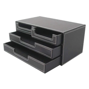 

4 Sand Drawer,Office Desk Storage Bag, Multifunctional Stationery Box Jewelry Storage Box