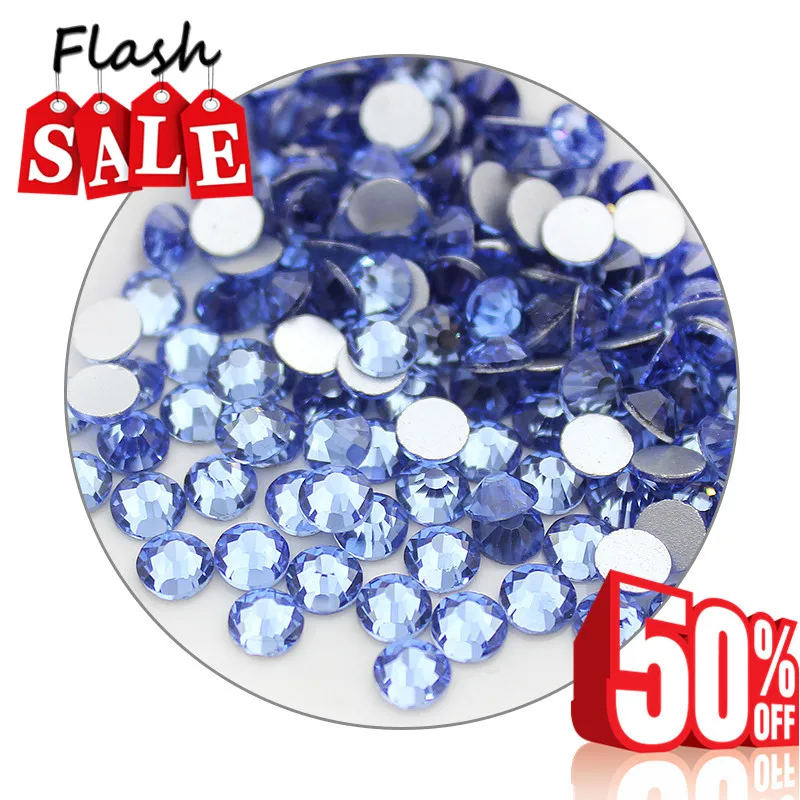 

Nail Art Super crystals SS3-SS6 1440 Pcs Light blue Rhinestones for Nail Art Flatback Non Hotfix Glue on Nail Art Rhinestones