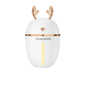 

450ml Deer Air Humidifier USB Aroma Essential Oil Diffuser for Home Office Aromatherapy Humidificador with Night Light Lamp
