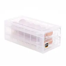 Прозрачный ящик для хранения яиц 24 слоев слоистых с выдвижными ящиками-Тип сохраняющий свежесть легкоочищаемое коробка для яиц