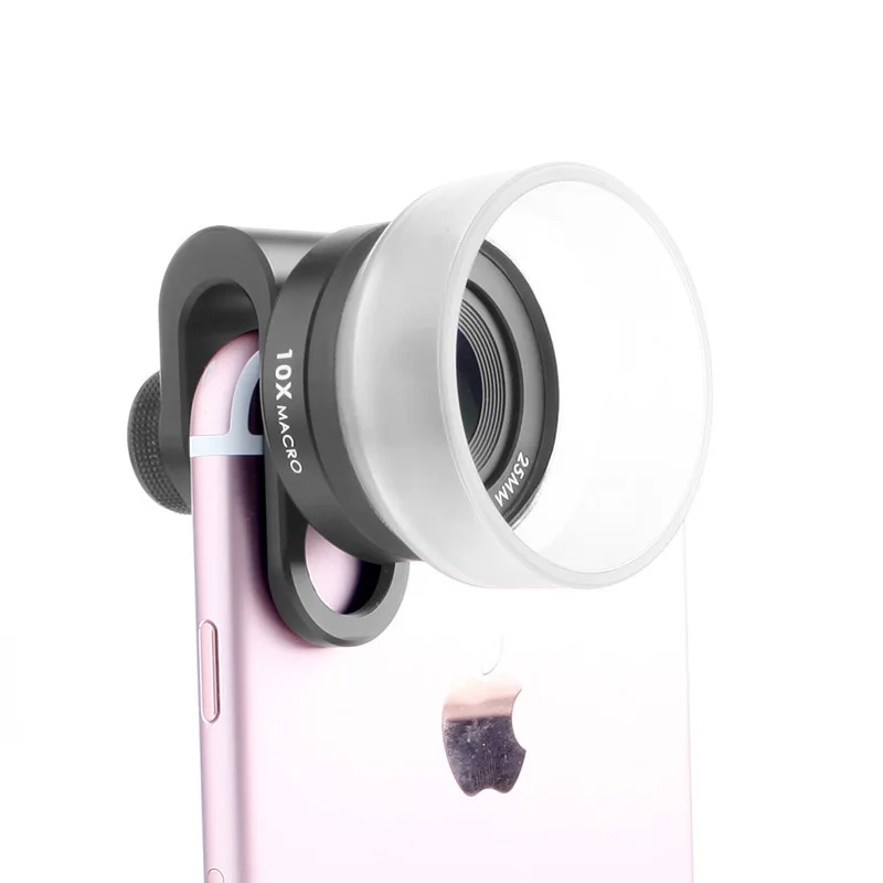 

High-definition Macro 25 Mm Mobile Phone Lens 10X No Deformation Universal Travel Camera Phone External Macro Lens