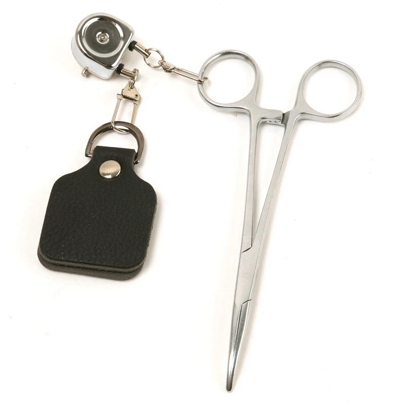2PCS Fly Fishing Telescopic Buckle Double Retractor on Corrosion Protection Fishing Gear Accessories Fishing Buckle