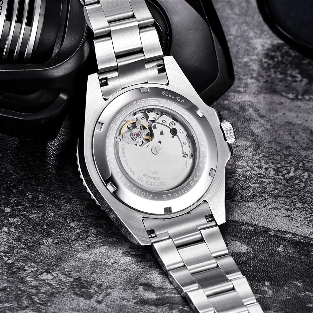 PAGANI DESIGN Top Brand Automatic Watch Luxury Sapphire Glass Mechanical Wristwatch Sports Stainless Steel Waterproof Men Watch 6