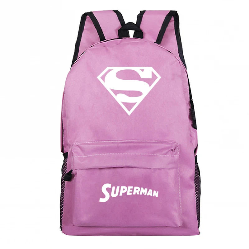Капитан Америка начальной 2D рюкзак Супермена школьные сумки для студентов мальчиков Бэтмен студенческий школьный