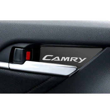 

Stainless Steel for Toyota camry 2018 2019 2020 accessories car styling car interior door handle ornament 4pcs
