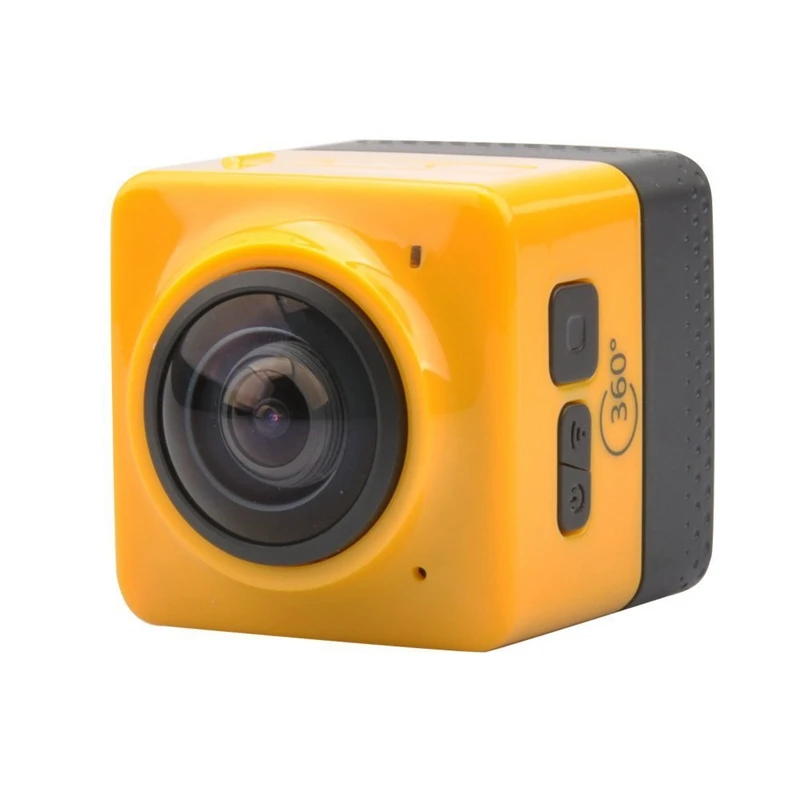 

Cube 360 Wifi 360 Degree Wide Angle Action Camera Sports Cam Recorder With Standard 1/4 Screw Interface Yellow