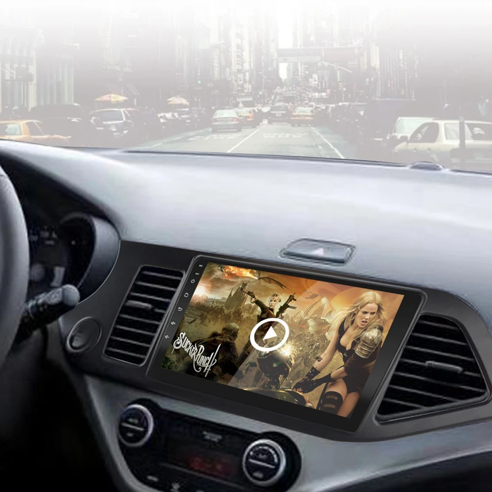 9 дюймов Android 9,1 Автомагнитола для Kia PICANTO Morning 2011- gps Мультимедиа Mp5 плеер навигация головное устройство Wifi 2+ 32G