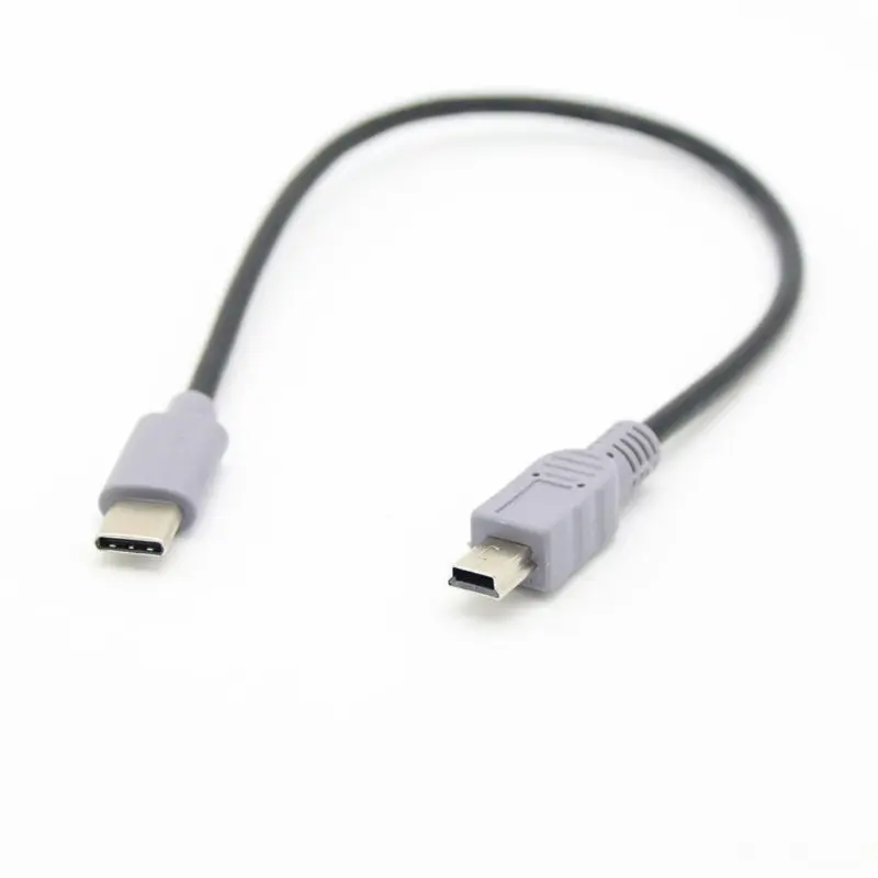 1 м usb type C 3,1 штекер для Mini USB 5 Pin B штекер конвертер OTG адаптер Ведущий кабель для передачи данных для мобильных Macbook Аксессуары