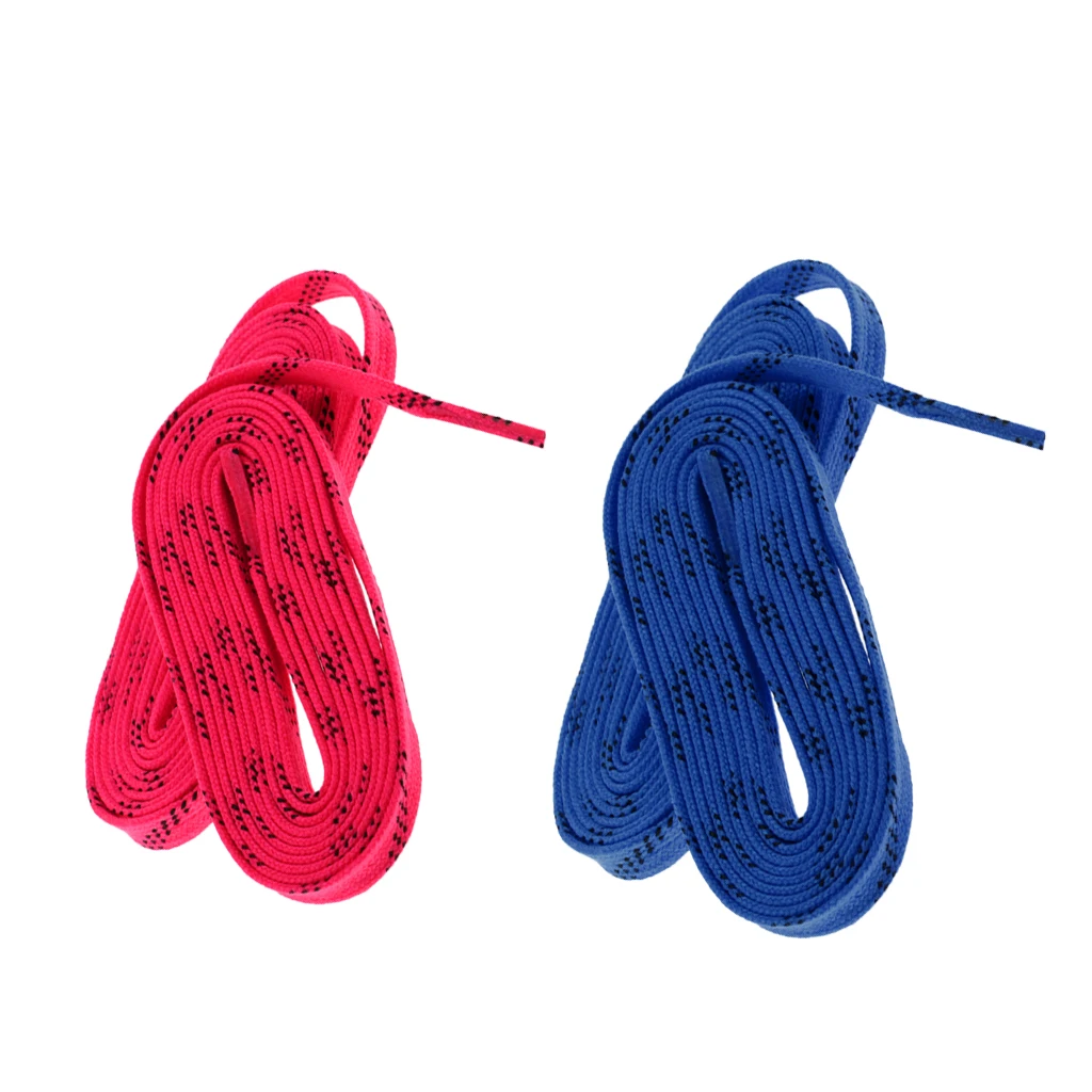 2 Pair Nylon Ice Hockey Roller Skates Flat Shoe Laces Shoelace for Women Men