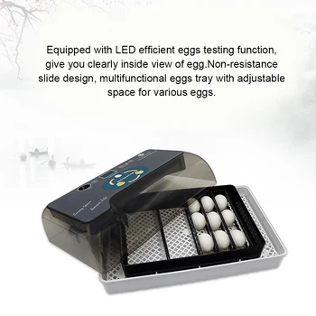 

Farm Hatchery Incubator Brooder Machine with LED Testing 4-35 Egg Hatchers Chicken Automatic Eggs Incubator Bird Quail Brooder