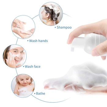 

5 Pcs 30 ML Plastic Empty Travel Bottle, Mini Foaming Soap Dispenser Pump for Cleaning, Shampoo, Cosmetics