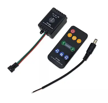 

SP106E Music Led Strip Controller with 9keys Remote For WS2811 /WS2812B /SK6812 RGB Smart Tape Digital Colorful DC5-12V