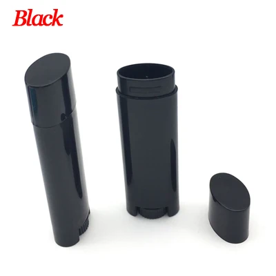 100PCS Black 100 шт пустые 4,5 г/0,15 унций Овальные Плоские тюбики бальзам для губ тюбики губная помада контейнеры DIY косметические тюбики разноцветные бутылки - Цвет: 100PCS Black
