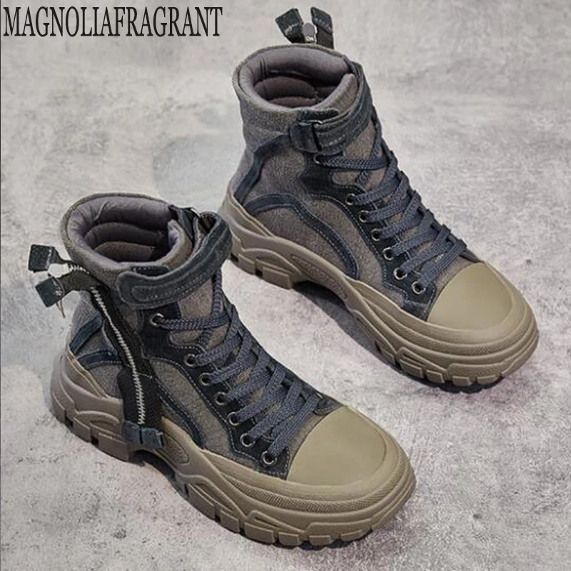 

2019 Spring Autumn New Sneakers Breathable woman Canvas Shoes Booties high-top women's shoes student Boots Casual Boots y202