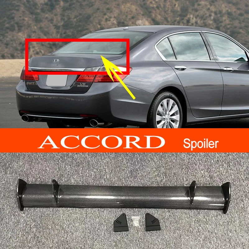

2014-2017 Accord углеродное волокно/FRP GT-style автомобильный стиль спортивный Фотофон для Honda 2014-2017 Accord Sedan 4-дверный
