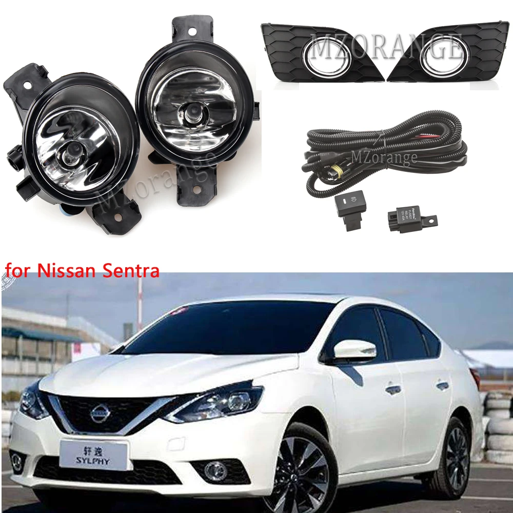 Туман светильник для Nissan Sentra Sylphy головной светильник s Галогенные Противотуманные фары светильник s противотуманные фары противотуманные светильник s чехол рамка