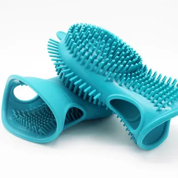 

Pet Cat Dog Foot Washing Cup Silicone Massage Cleaning Hair Removal Gloves Pet Cleaning Accessories Convenient Storage