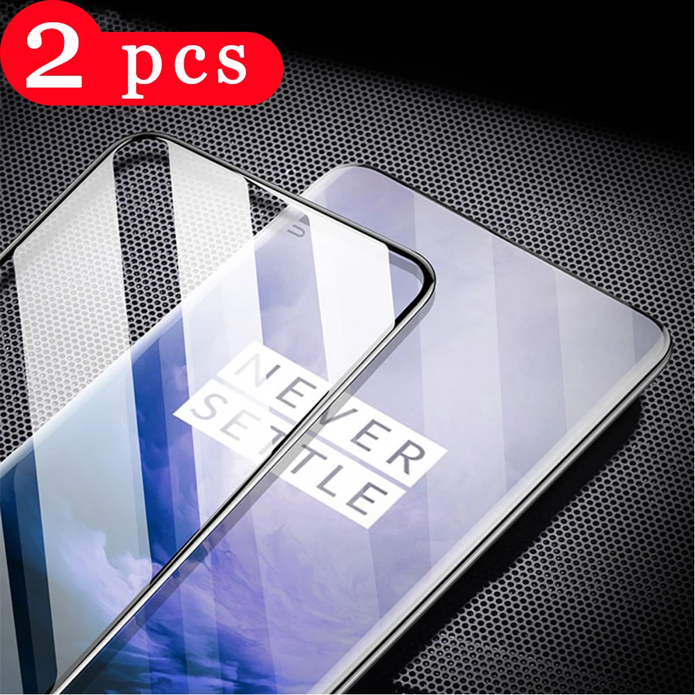 2 шт. полное покрытие для oneplus 7 7T pro защита экрана телефона закаленное стекло 6 6T