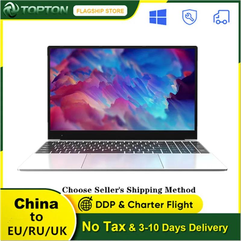 Topton H7 15.6 inch Ultrabook AMD Ryzen 7 4700U 8/12/20/36GB DDR4 512/1T/2T NVMe SSD Metal Notebook Windows 10 Pro Gaming Laptop |