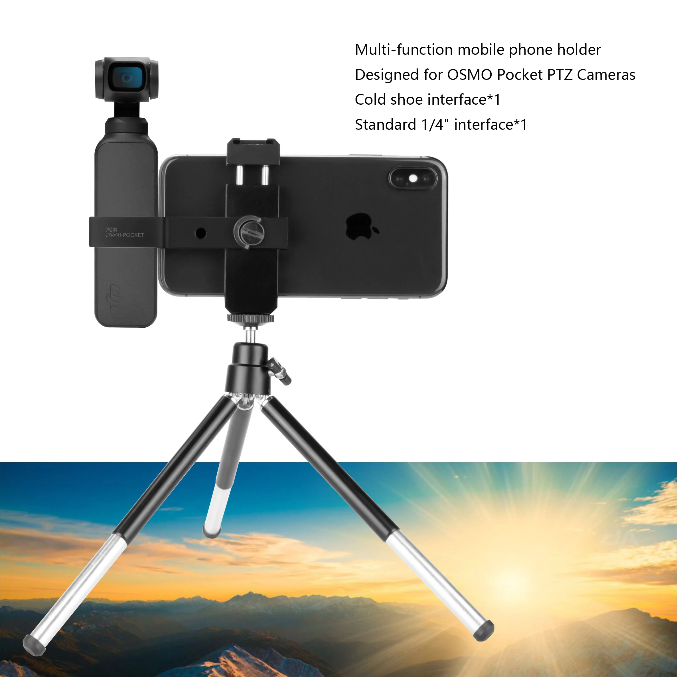 Кронштейн для телефона Штатив для DJI OSMO Карманный ручной карданный расширительный аксессуар Многофункциональный фиксированный держатель Штатив