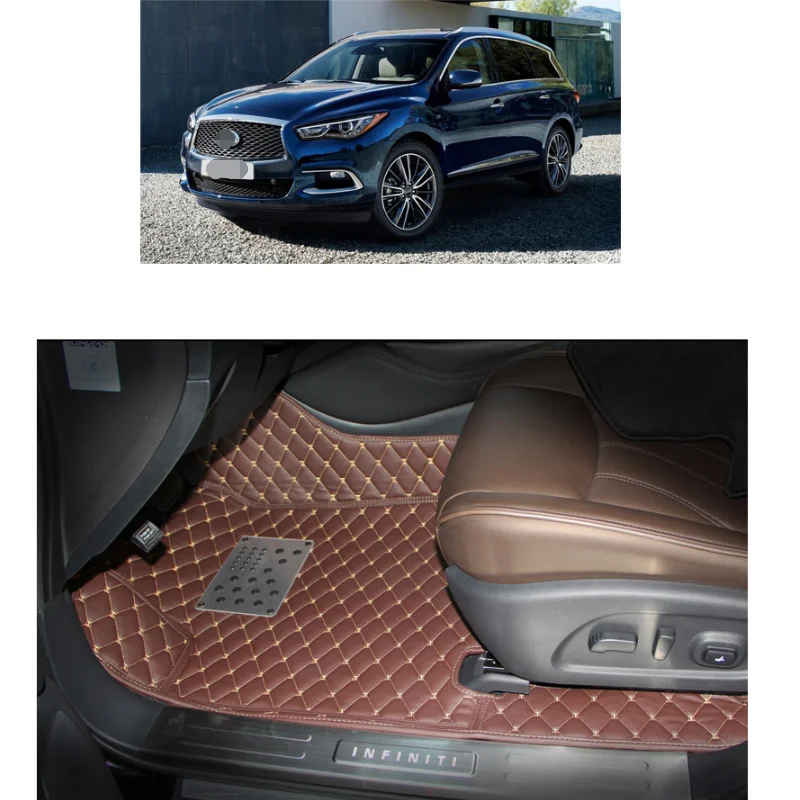 Кожаный салон автомобиля коврики для infiniti qx60 jx35 2012 2013 аксессуары для укладки волос