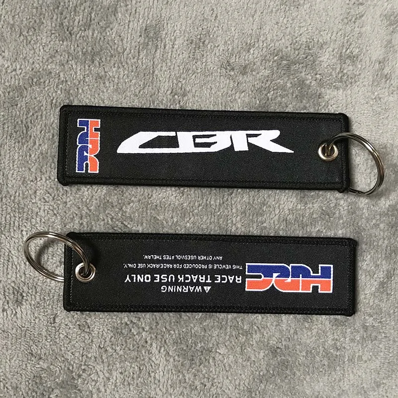 Изысканный JDM для CBR вышивка нейлоновый ткачество бирка автомобильный брелок Honda