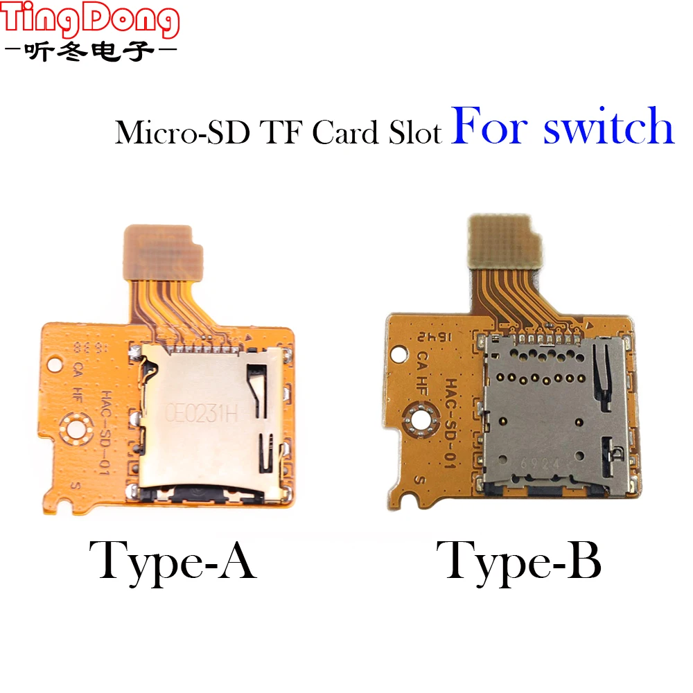 Tingdong Micro Sd Card Slot Socket Tf Card Reader Board Sostituzione Riparazione Per Nintendo Switch Console Di Gioco